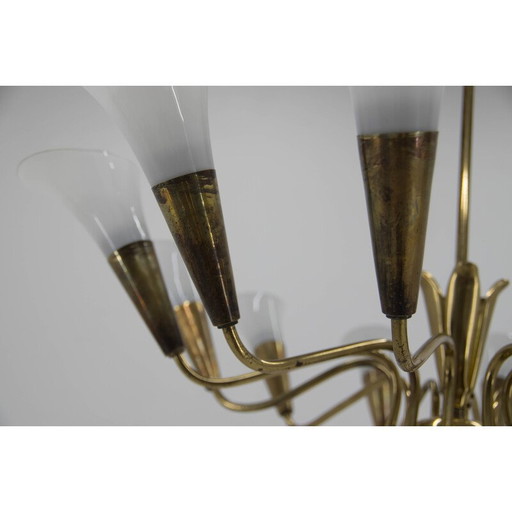 Vintage chandelier by Kamenicky Senov, 1958