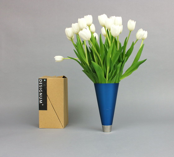 Image 1 of Myranda Brugge (1957) Black Ks Vase, For Designum, 1981 In Original Packaging