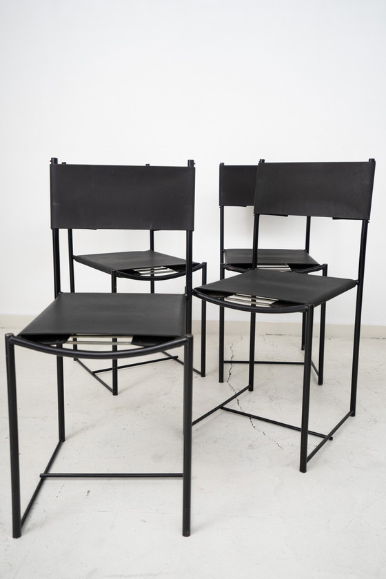 Image 1 of 4x Chaises Spaghetti par G. Belotti pour Alias