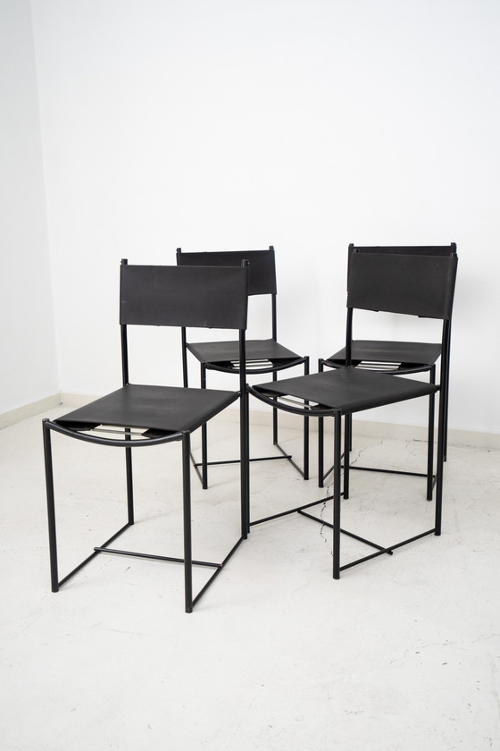 Image 1 of 4x Chaises Spaghetti par G. Belotti pour Alias