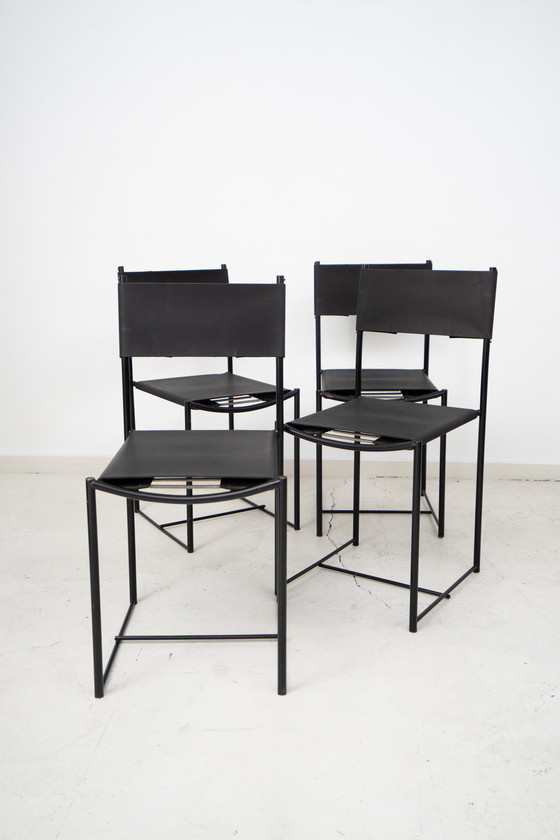 Image 1 of 4x Chaises Spaghetti par G. Belotti pour Alias