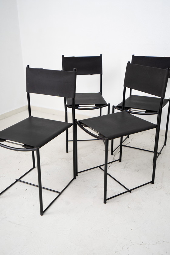 Image 1 of 4x Chaises Spaghetti par G. Belotti pour Alias