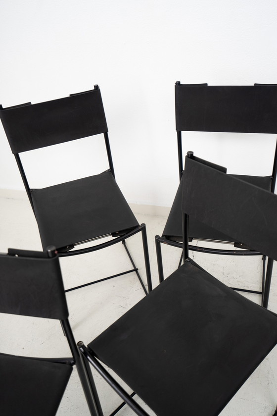 Image 1 of 4x Chaises Spaghetti par G. Belotti pour Alias