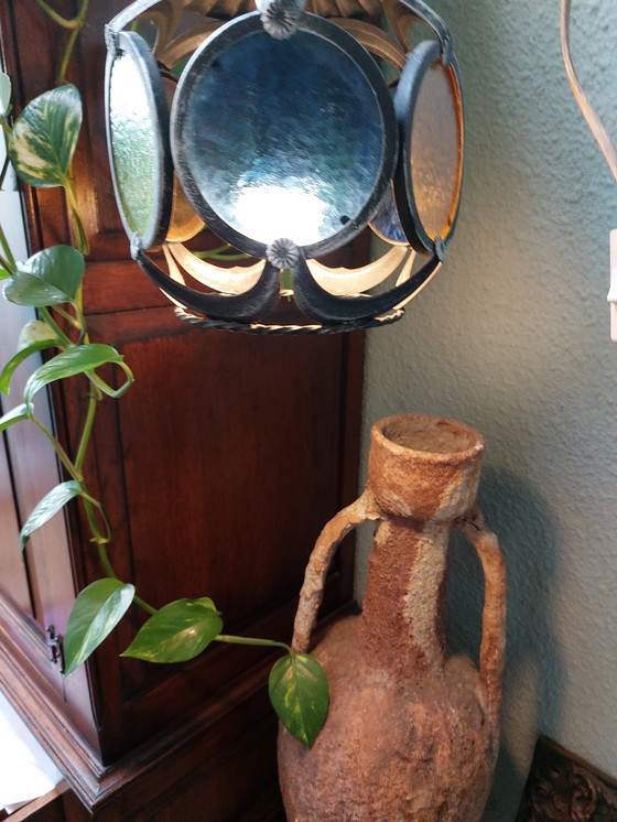 Image 1 of Vintage stained glass lamp