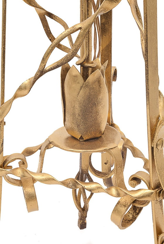 Image 1 of Lampada da terra in ferro battuto, Merceris, 1950