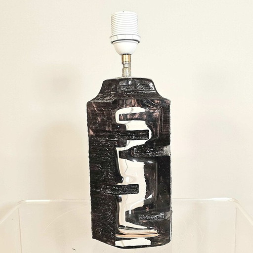 Base per lampada in cristallo Argos vintage, 1970