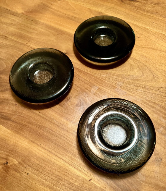 Image 1 of Set Of 3 Iittala - ''Nappi'' Tea Light Holders