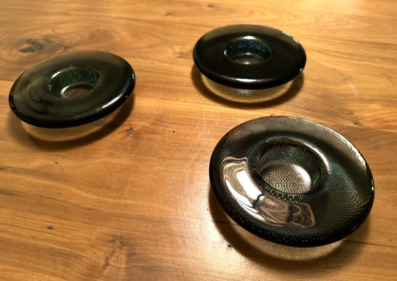 Image 1 of Set Of 3 Iittala - ''Nappi'' Tea Light Holders