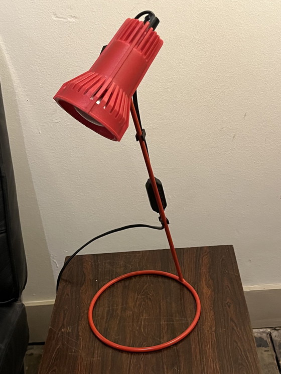 Image 1 of Red Retro Table Lamp From Artilux