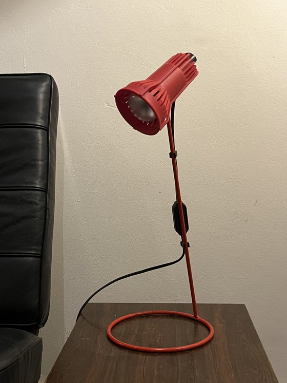 Image 1 of Red Retro Table Lamp From Artilux