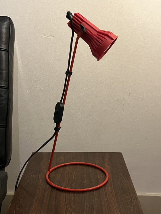 Image 1 of Red Retro Table Lamp From Artilux
