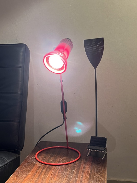 Image 1 of Red Retro Table Lamp From Artilux