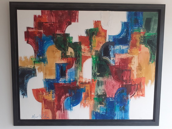 Image 1 of Abstract Painting By Maurice Mihor