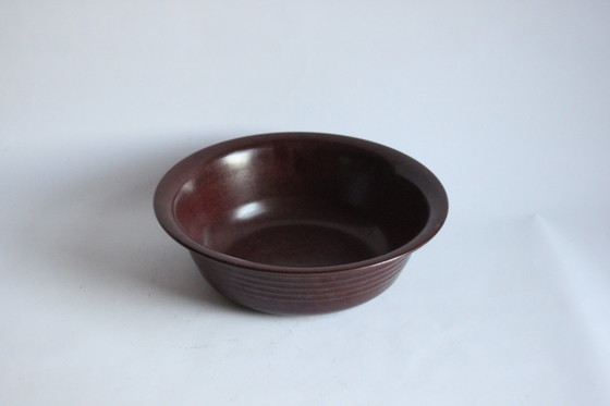Image 1 of Brown Bakelite Bowl by BTKI Gent, Belgium 1930s