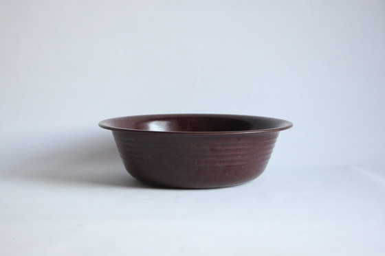 Image 1 of Brown Bakelite Bowl by BTKI Gent, Belgium 1930s