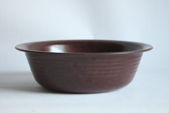 Image 1 of Brown Bakelite Bowl by BTKI Gent, Belgium 1930s