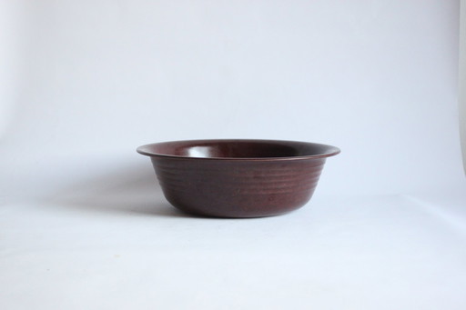 Brown Bakelite Bowl by BTKI Gent, Belgium 1930s