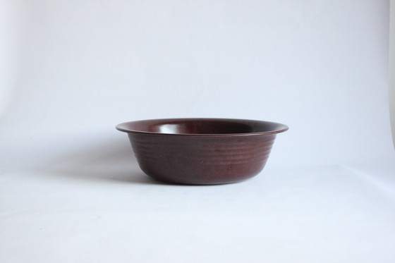 Image 1 of Brown Bakelite Bowl by BTKI Gent, Belgium 1930s