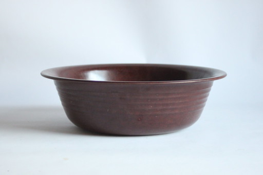 Brown Bakelite Bowl by BTKI Gent, Belgium 1930s