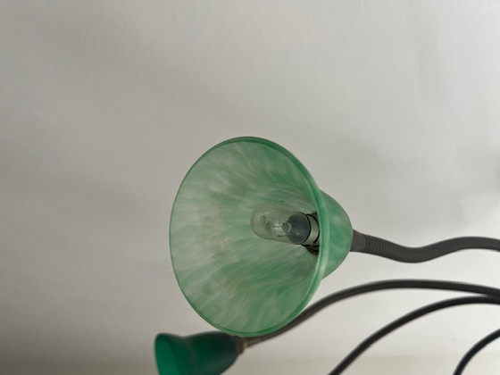 Image 1 of Chandelier with hand-blown lampshades