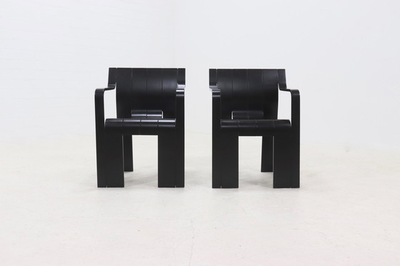 Image 1 of 2 x Gijs Bakker for Castelijn Strip Dining Chair