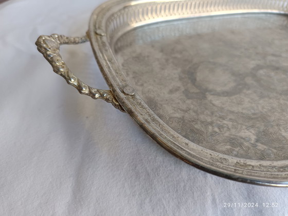 Image 1 of Tray - Plated Bronze France - Art Deco - 1950-1960