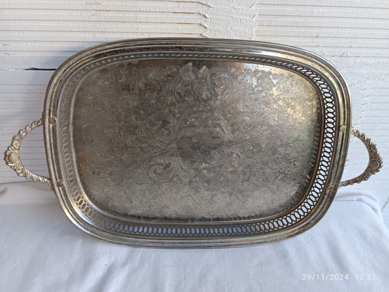 Image 1 of Tray - Plated Bronze France - Art Deco - 1950-1960