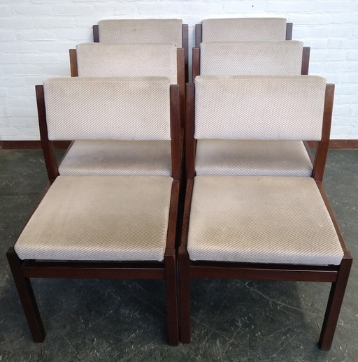 6X Pastoe Sa07 Dining Chairs