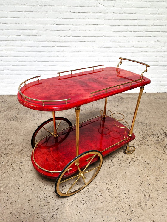 Image 1 of Aldo Tura Barcart Trolley, Italy 1960