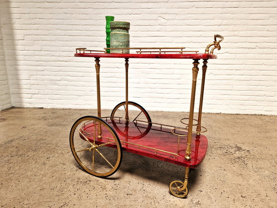 Image 1 of Aldo Tura Barcart Trolley, Italy 1960