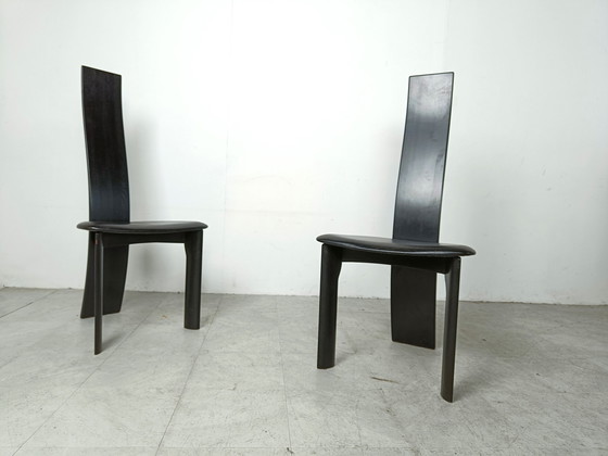 Image 1 of 8x Rob & Dries van den Berghe eetkamerstoelen