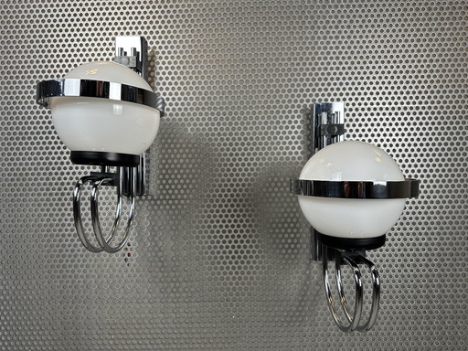 2x lampes murales design vintage