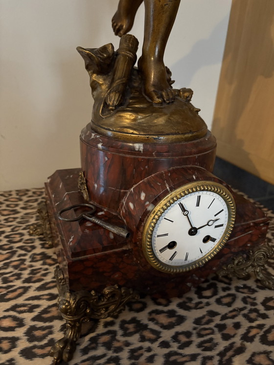 Image 1 of Antique Cupid Pendulum Clock, Anno 1875