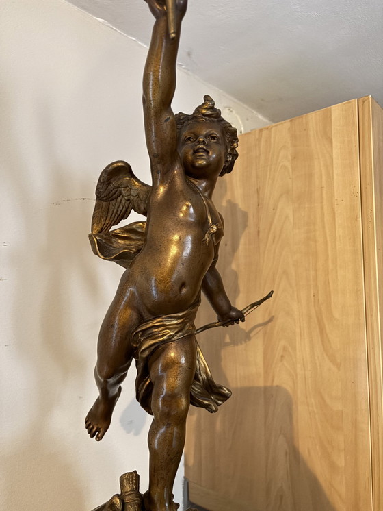 Image 1 of Antique Cupid Pendulum Clock, Anno 1875