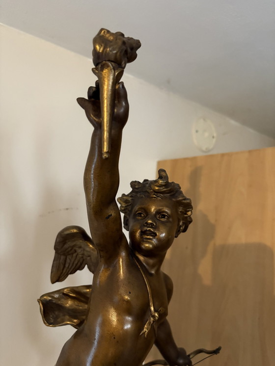 Image 1 of Antique Cupid Pendulum Clock, Anno 1875