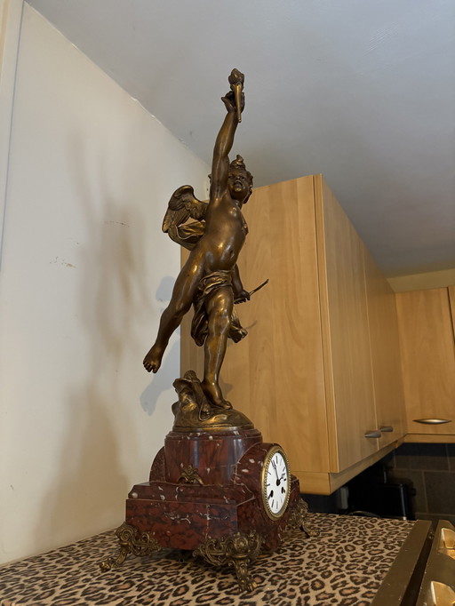 Antique Cupid Pendulum Clock, Anno 1875