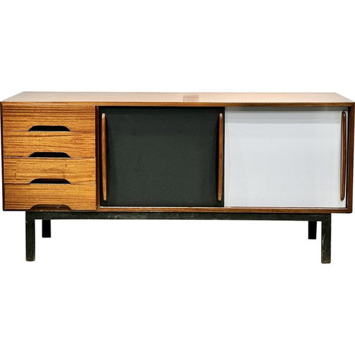 Vintage cansado sideboard with drawers by Charlotte Perriand, 1954