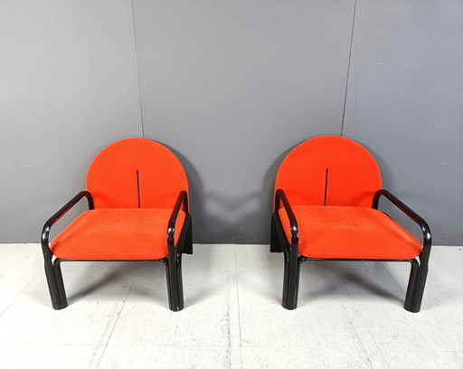 Pair Of Gae Aulenti '54 L' Armchairs For Knoll International, 1970S