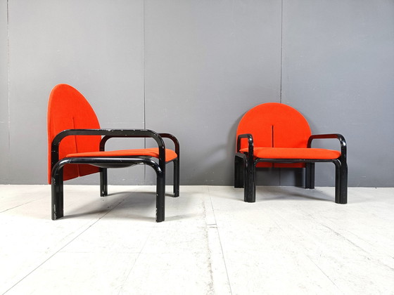 Image 1 of Pair Of Gae Aulenti '54 L' Armchairs For Knoll International, 1970S