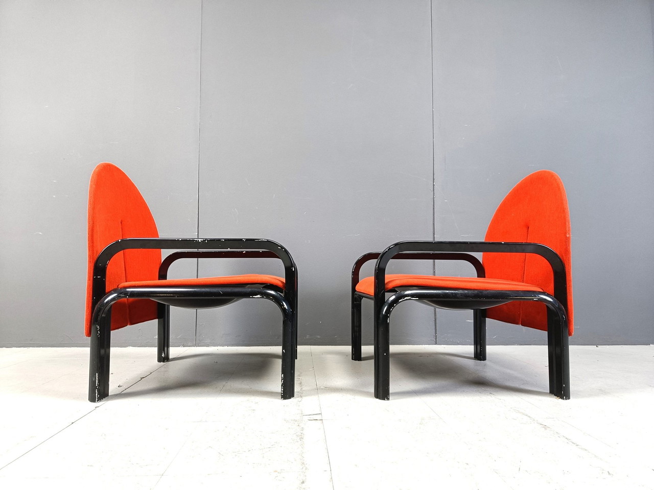 Pair Of Gae Aulenti '54 L' Armchairs For Knoll International