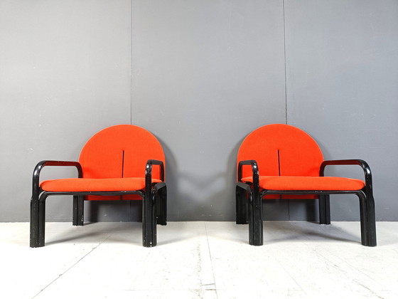 Image 1 of Pair Of Gae Aulenti '54 L' Armchairs For Knoll International, 1970S