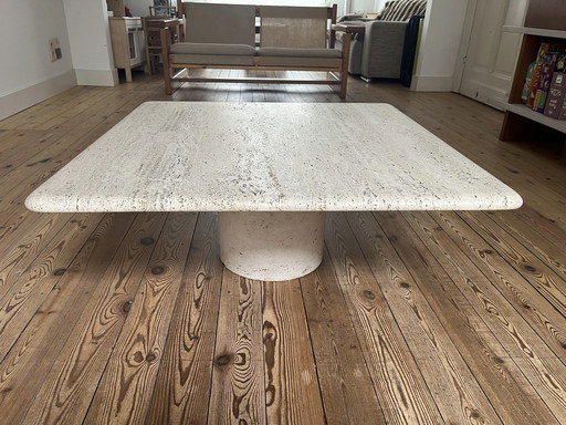 Travertine coffee table, Italy