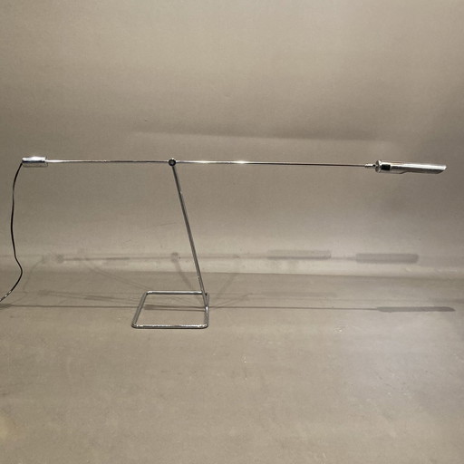 Large Chrome Modular Lamp.