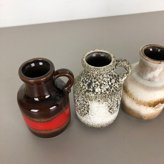 Image 1 of Set of 5 vintage ceramic vases for Scheurich, Germany 1970