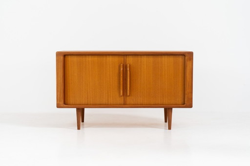 Svend Dyrlund Teak Sideboard With Tambour Doors (Denmark, 1960S).