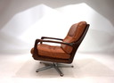 Eugen Schmidt Leather Lounge Chair For Soloform, 1960