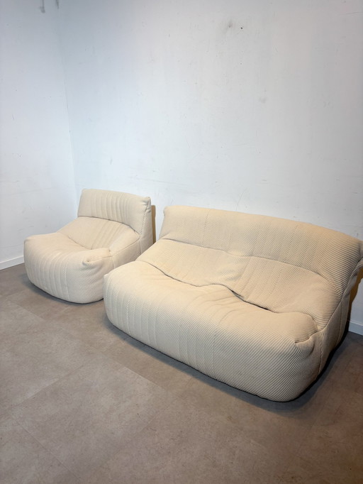 Ligne Roset “Aralia” Sofa Set By Michel Ducaroy