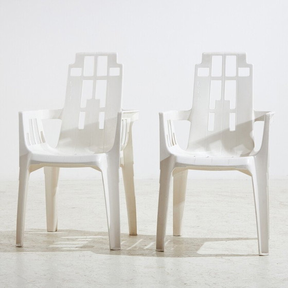 Image 1 of Vintage "Boston" plastic armchairs by Pierre Paulin for Henry Massonnet, 1980