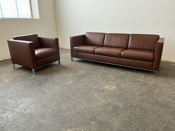 Image 1 of Walter Knoll Foster leather group Cognac