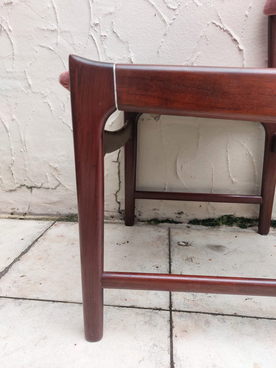 Image 1 of 4 X Mid-Century Rosewood Erik Buch Dining Chairs